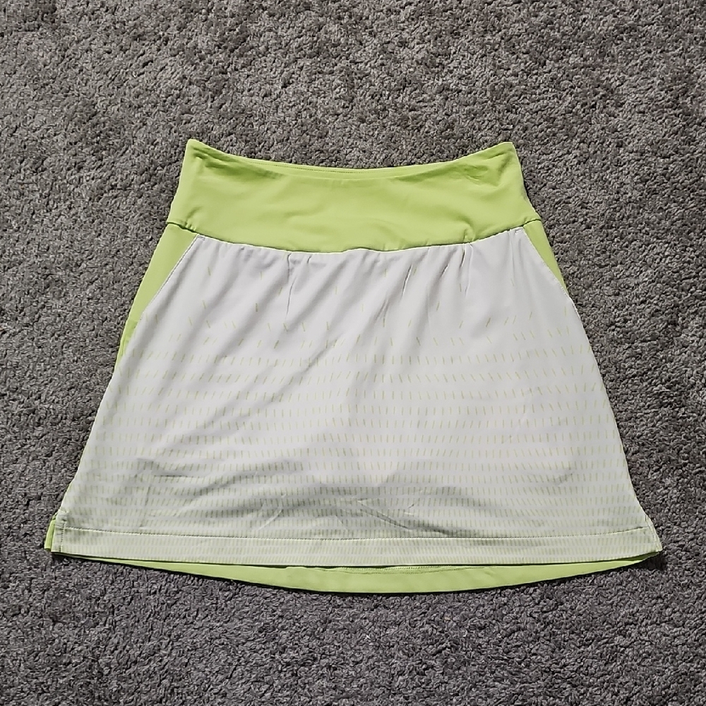 Adidas Womens Gradient Pulse Lime Golf Skort Athleisure Activewear Size XS